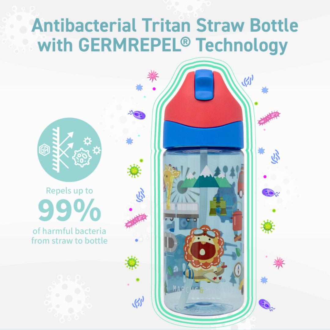 GERMREPEL Tritan Straw Bottle (400ml)