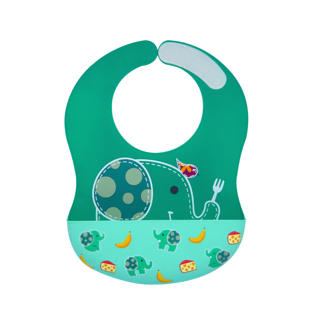 Wide Coverage Silicone Bib
