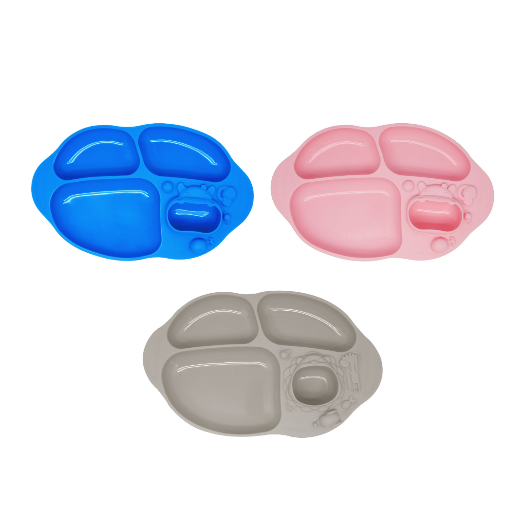 Yummy Dips Suction Divided Plate