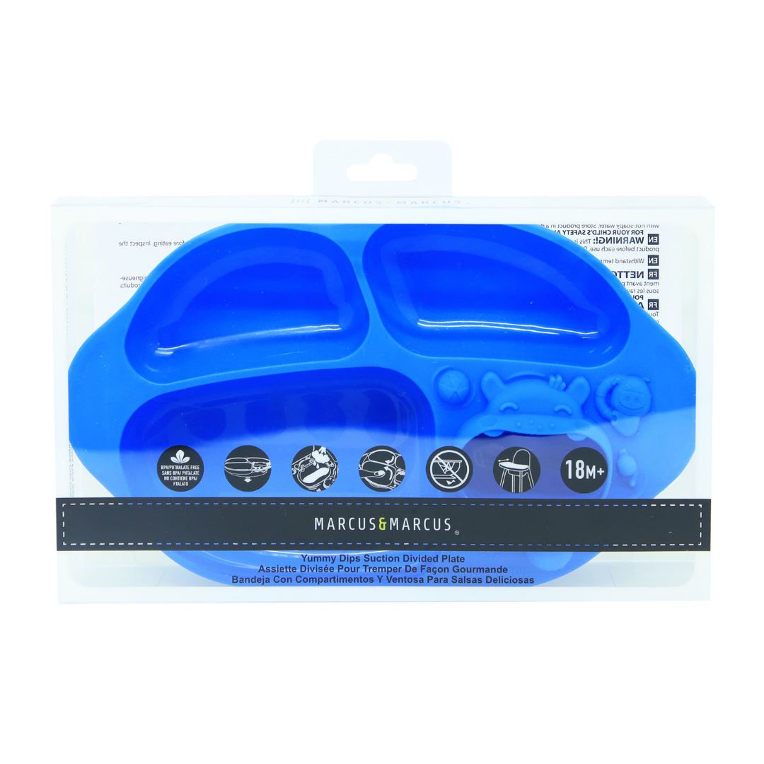 Yummy Dips Suction Divided Plate
